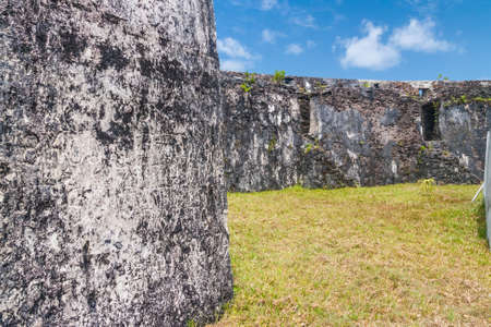 Ruins of Manda fort of Foulpointe, eastern Madagascarの写真素材