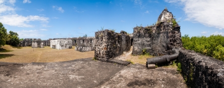 Ruins of Manda fort of Foulpointe, eastern Madagascarの写真素材