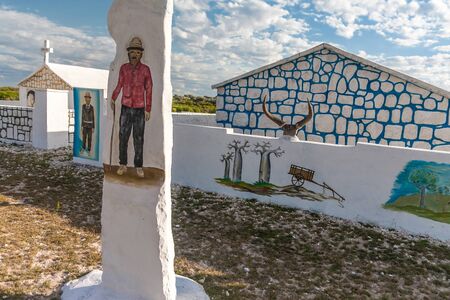 Traditional tomb in southern Madagascarの写真素材