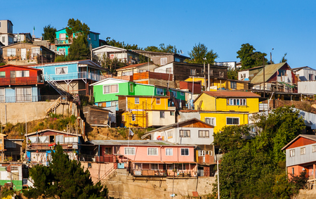 Valparaiso's colorful and steep neighborhoodのeditorial素材