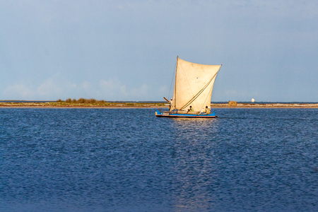 Vezo Fishermen at departure for fishing in Belo sur Mer, Western Madagascar on October 28, 2016のeditorial素材