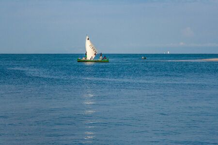 Vezo Fishermen at departure for fishing in Belo sur Mer, Western Madagascar on October 28, 2016のeditorial素材