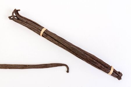 Bourbon vanilla pods from Madagascarの写真素材