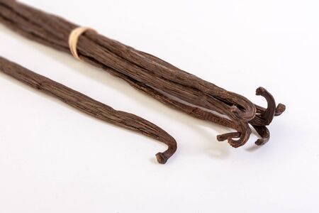 Bourbon vanilla pods from Madagascarの写真素材