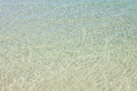 Clear and transparent waters of the lagoonの写真素材
