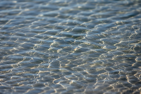 Crystal clear water of the tropical lagoonの写真素材