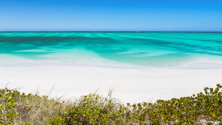 Idyllic tranparent lagoon and sandy beach in southwestern Madagascarの写真素材