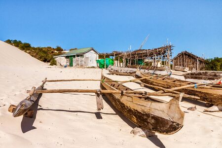 Tsiandamba, Vezo fishing village in Western Madagascarのeditorial素材
