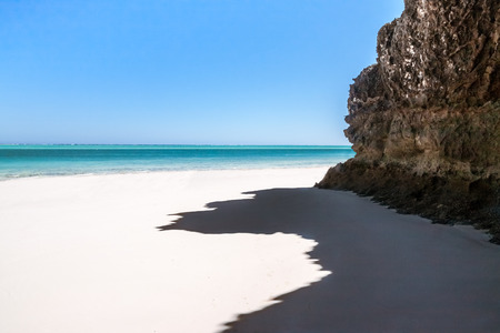 Rocky beach of the lagoon in southwestern Madagascarの写真素材