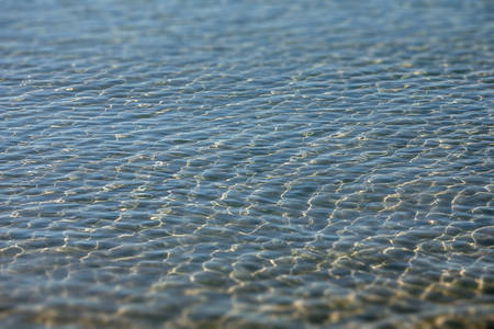 Crystal clear water of the tropical lagoon