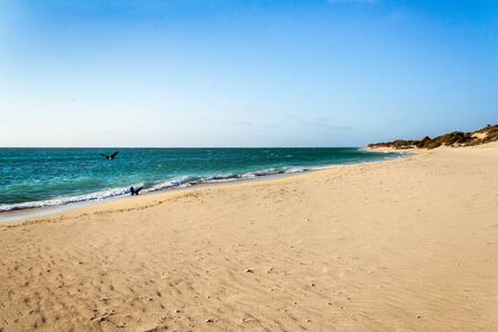 The vastness of Anakao beach in southern Madagascarの写真素材