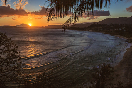 Sunset on Tolanaro (Fort Dauphin), southern Madagascarの写真素材