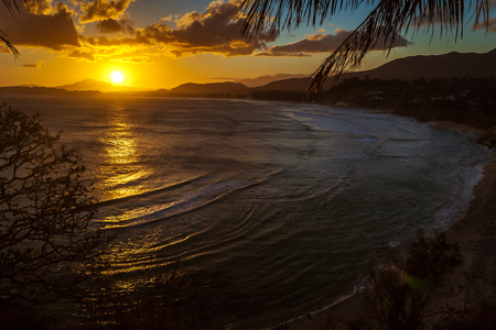 Sunset on Tolanaro (Fort Dauphin), southern Madagascarの写真素材