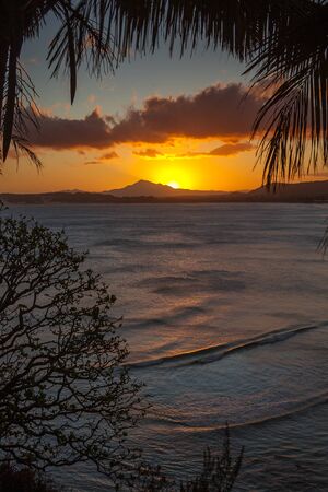 Sunset on Tolanaro (Fort Dauphin), southern Madagascarの写真素材
