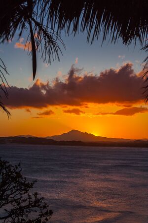 Sunset on Tolanaro (Fort Dauphin), southern Madagascarの写真素材