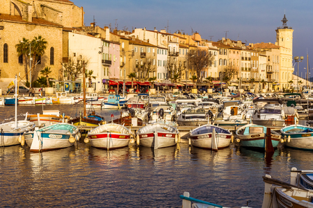 The old port of La Ciotat near Marseille in French Riviera, south of France on January 01, 2018のeditorial素材