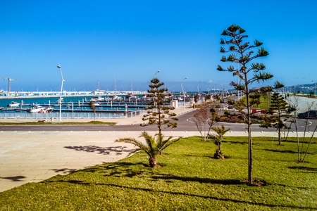 The new marina of Tangier, north of Moroccoの写真素材