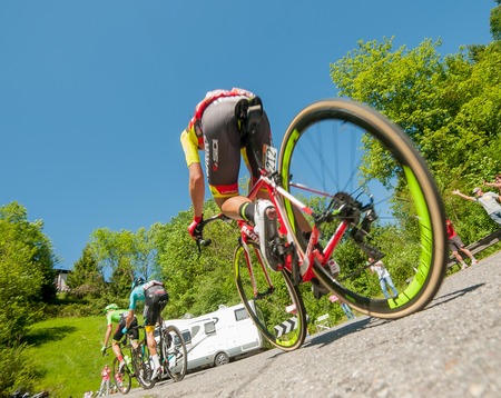 Tour of italy, cycle ride at stagesのeditorial素材