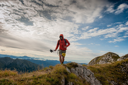 Bergamo Italy: September 2017 mountain race of 38 kmのeditorial素材