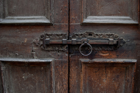 old wooden door handmade
