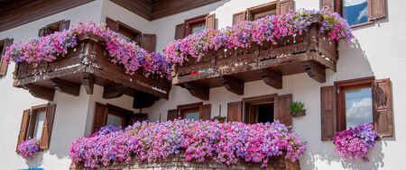 ornamental balconiesの写真素材