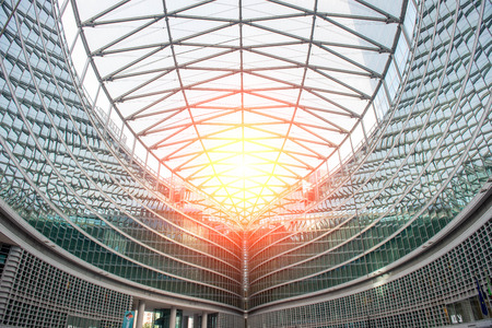 milano italia 30aprile 2018:modern steel and glass building, seat of the regional council of...
