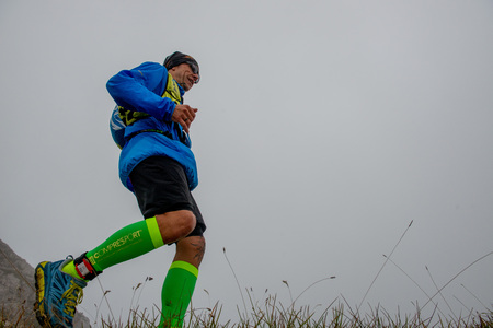 Maga 2018.Zorzone Serina italy 2 September 2018: extreme competitive race in the mountains of 50 kmのeditorial素材