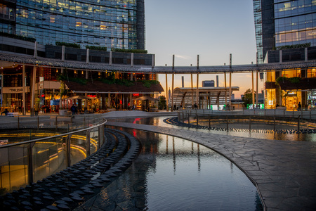 tower in Piazza Gae Aulenti in Milanのeditorial素材