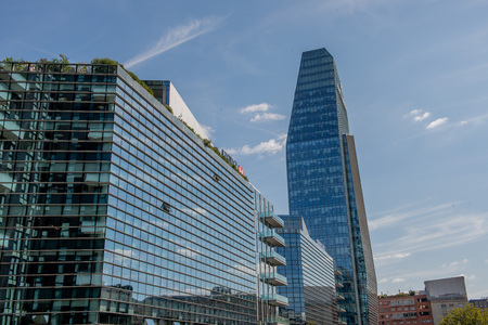 tower in Piazza Gae Aulenti in Milanのeditorial素材