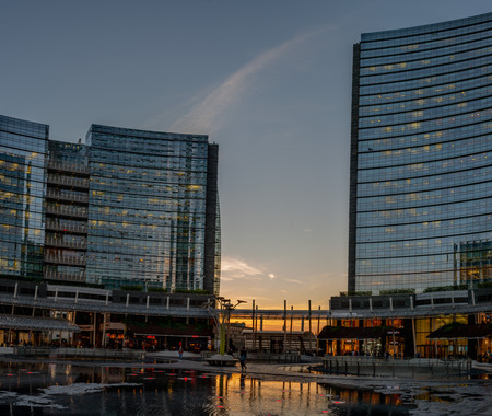 tower in Piazza Gae Aulenti in Milanのeditorial素材