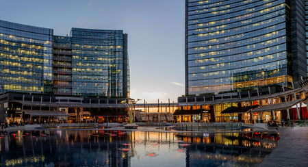 tower in Piazza Gae Aulenti in Milanのeditorial素材