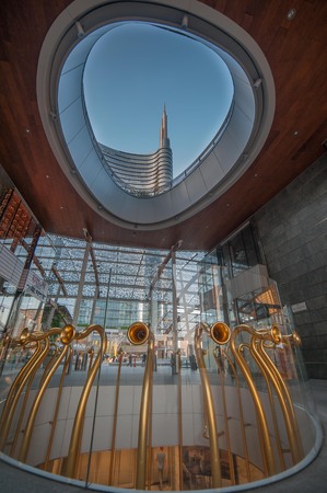 Piazza Gae Aulenti in Milanのeditorial素材