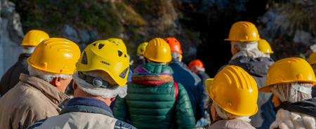 Dossena Italy 1 December 2018: Evacuation exercise for environmental disastersのeditorial素材