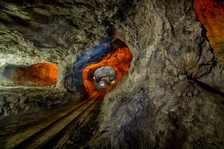 the ancient mines of Dossena Italyのeditorial素材