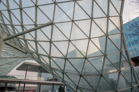 Rho Milano Italy 2 December 2018: Fiera Milano Rho entrance. Fiera Milano Rho is an important international trade fair and conference on visual communication and commerceのeditorial素材