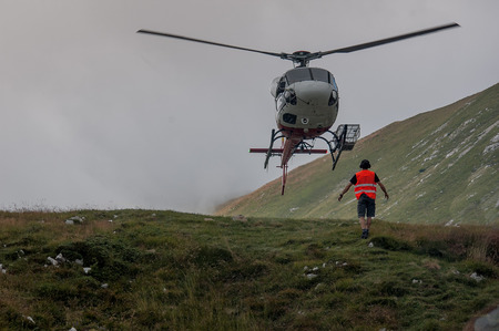 Rescue helicopterの写真素材
