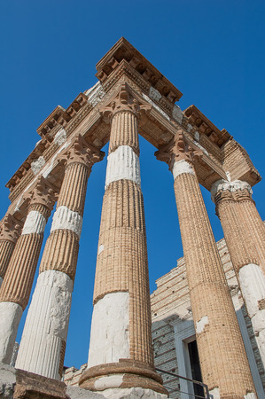 Roman archaeological site in Bresciaの写真素材