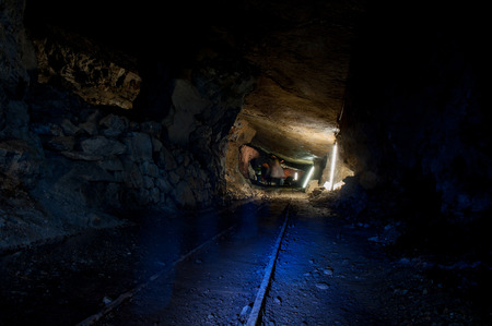 old mining mine for metal extractionの写真素材