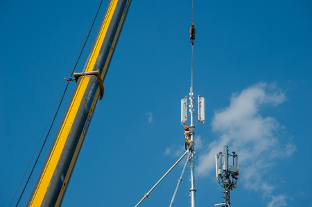 positioning booster for telephony and televisionの写真素材