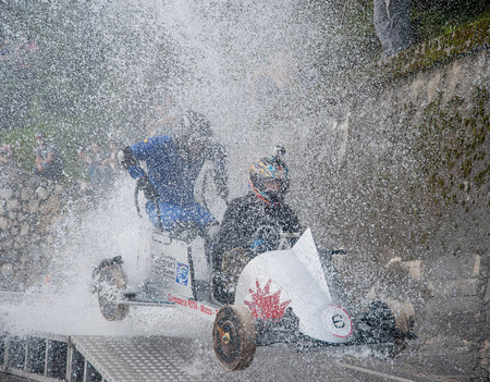 racing car with waterのeditorial素材