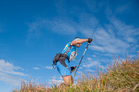 Bergamo Italy: September 2014 mountain race of 38 kmのeditorial素材