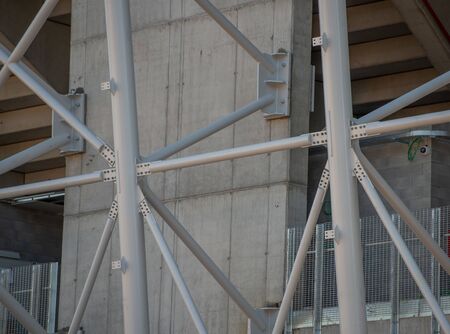 Tubes of the new Bergamo stadium