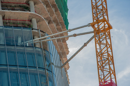 milano italia April 14, 2016: new building district three towers dedicated to directional functions;のeditorial素材