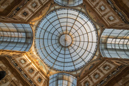 Milan Italy 2 March 2022:Piazza Gae Aulenti is an elevated circular pedestrian square located in the...