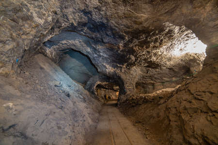 The ancient mines of Dossenaの写真素材