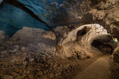 The ancient mines of Dossenaの写真素材