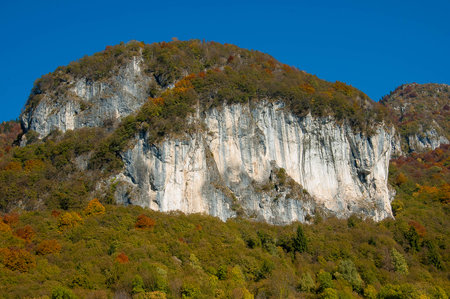 Natural rock gym of Cornalbaの写真素材