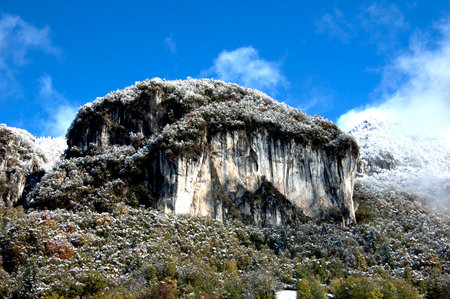 Natural rock gym of Cornalbaの写真素材