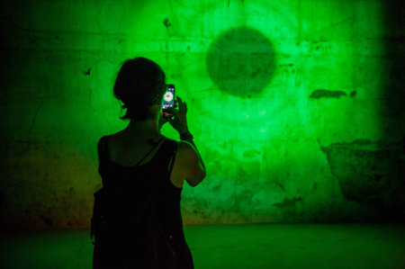 Venice Italy October 10, 2024: The world's most important contemporary art exhibition held every two...
