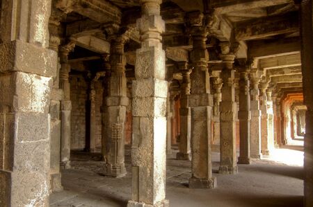 column in Ellora, Indiaの写真素材